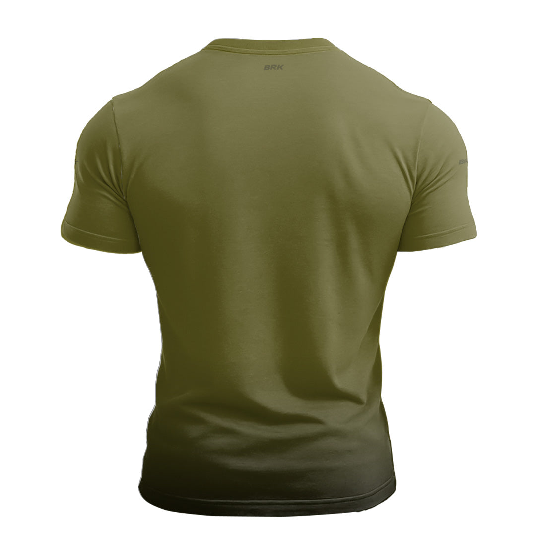 Camiseta Manga Curta Agro Brk Mescla Verde Oliva com Proteção Solar UV50+