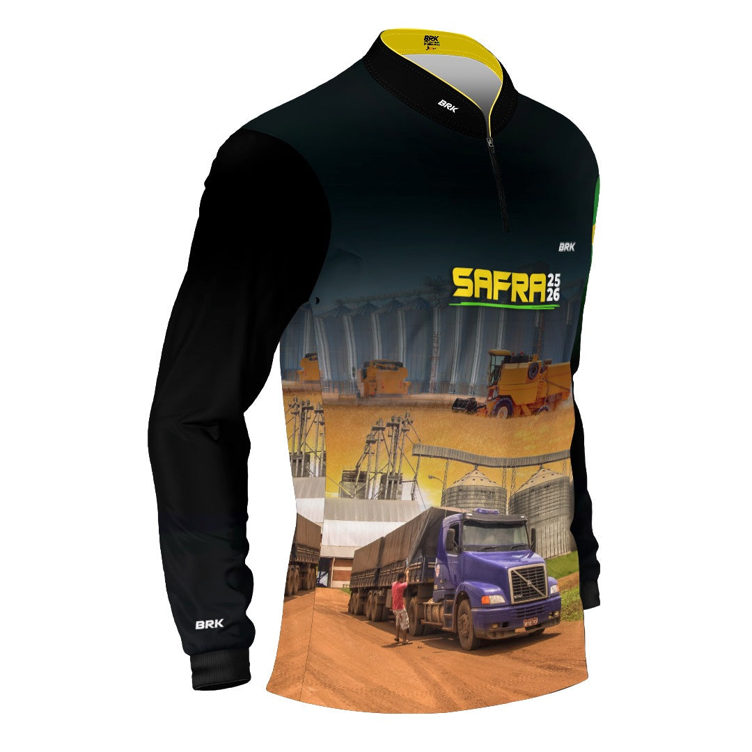 Camisa Agro Brk Safra Caminhões com Proteção UV50