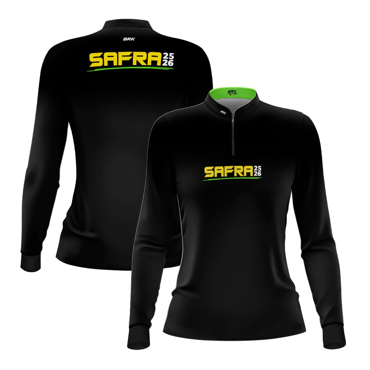 Camisa Agro Feminina Safra Essencial Preto com Proteção Solar UV50+ - Brk Agro