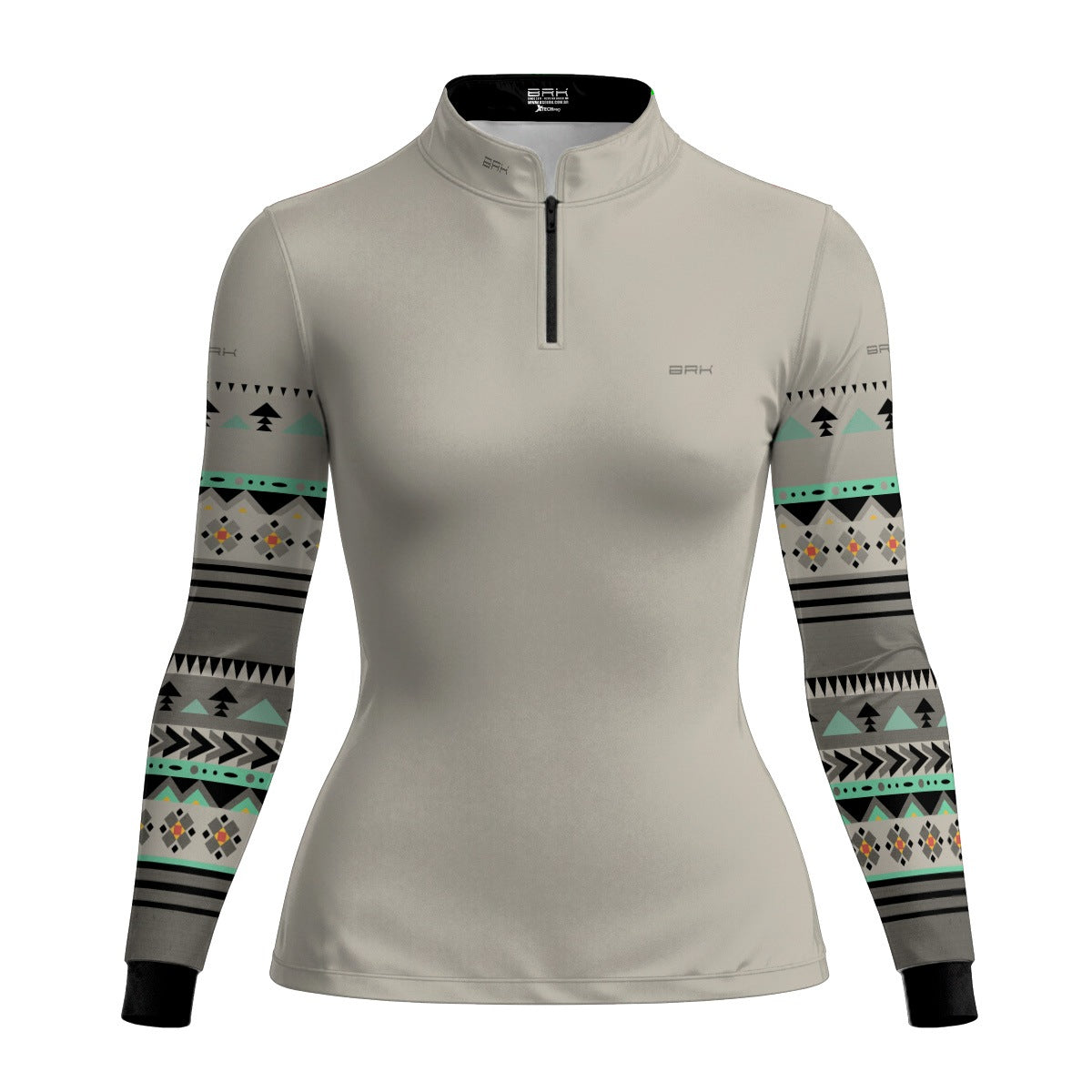 Camisa Agro Feminina BRK Linhas Nativas Cinza com Proteção Solar UV50+ - Brk Agro