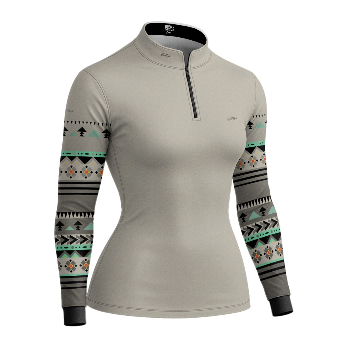 Camisa Agro Feminina BRK Linhas Nativas Cinza com Proteção Solar UV50+ - Brk Agro