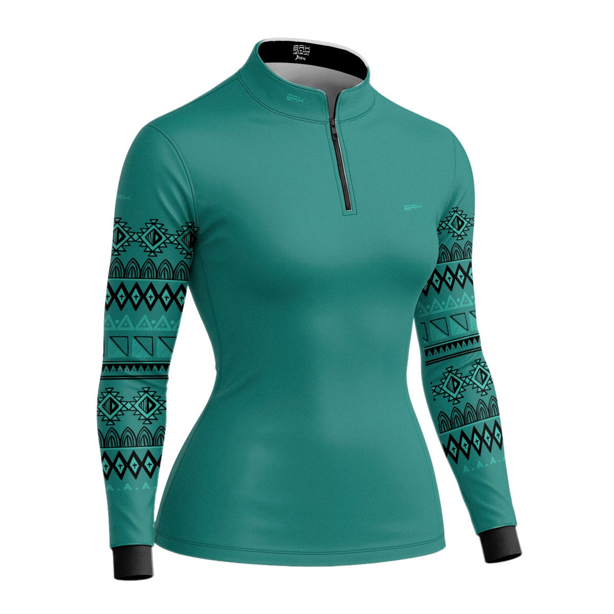 Camisa Agro Feminina BRK Linhas Nativas Verde Tiffany  com Proteção Solar UV50+ - Brk Agro