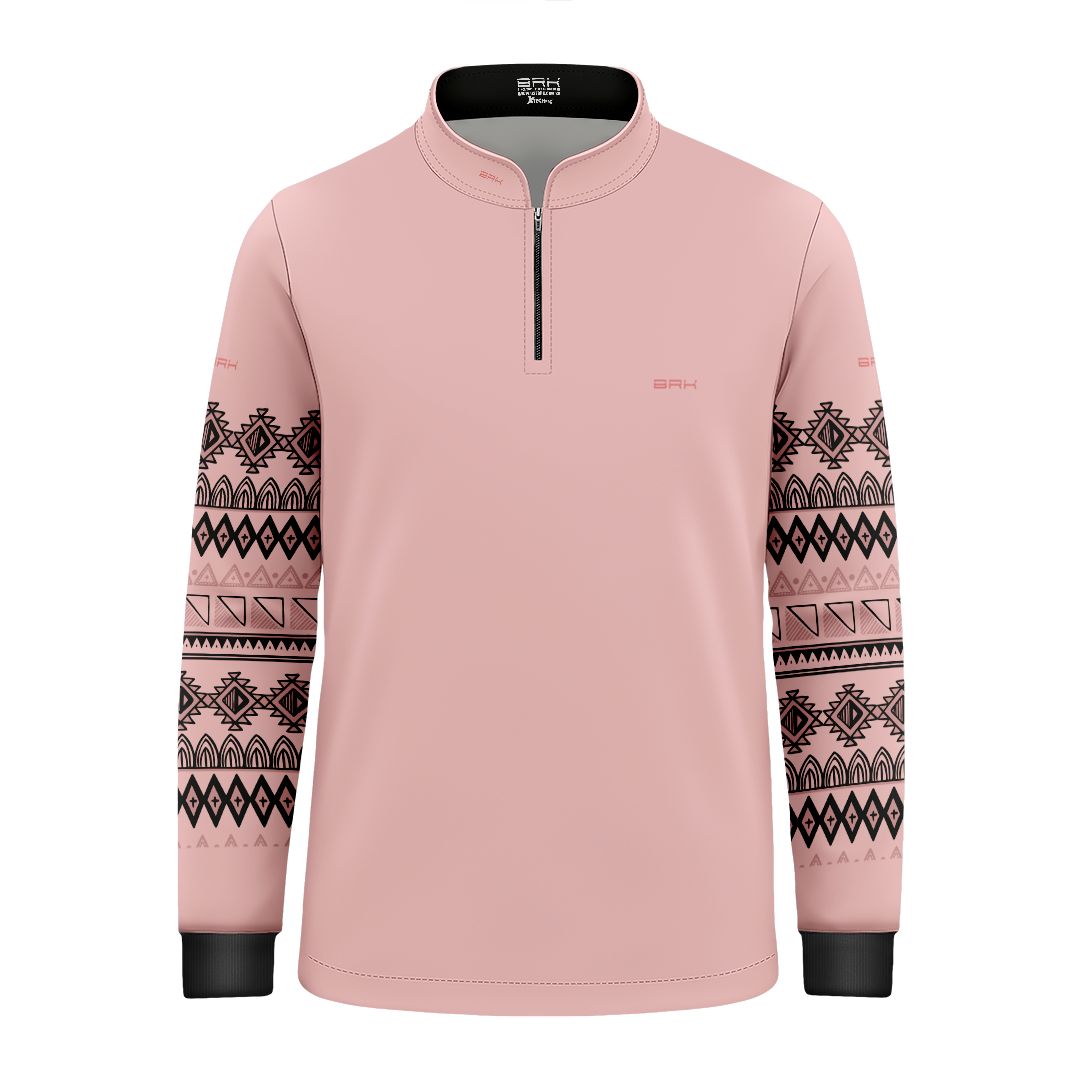 Camisa Agro Infantil BRK Linhas Nativas Rosa  com Proteção Solar UV50+ - Brk Agro