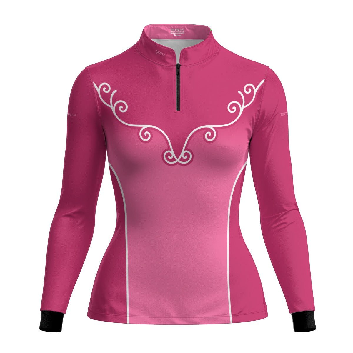 Camisa Agro Feminina BRK Corselet Floral Rosa com Proteção Solar UV50+ - Brk Agro