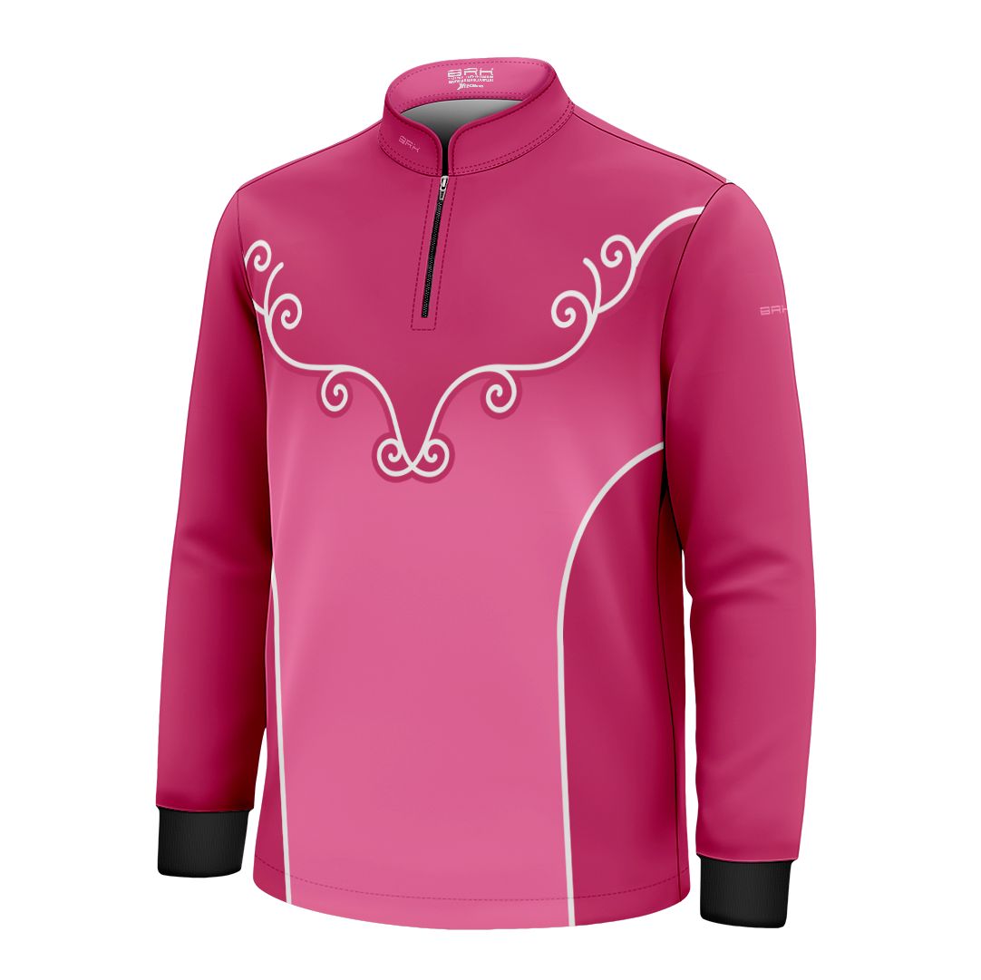 Camisa Agro Infantil BRK Corselet Floral Rosa com Proteção Solar UV50+ - Brk Agro