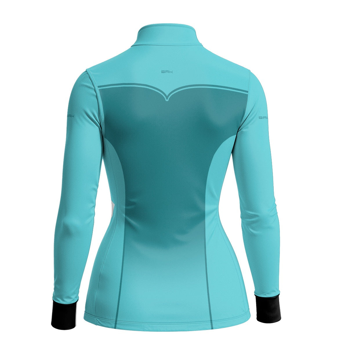 Camisa Agro Feminina BRK Corselet Floral Azul Turquesa com Proteção Solar UV50+ - Brk Agro