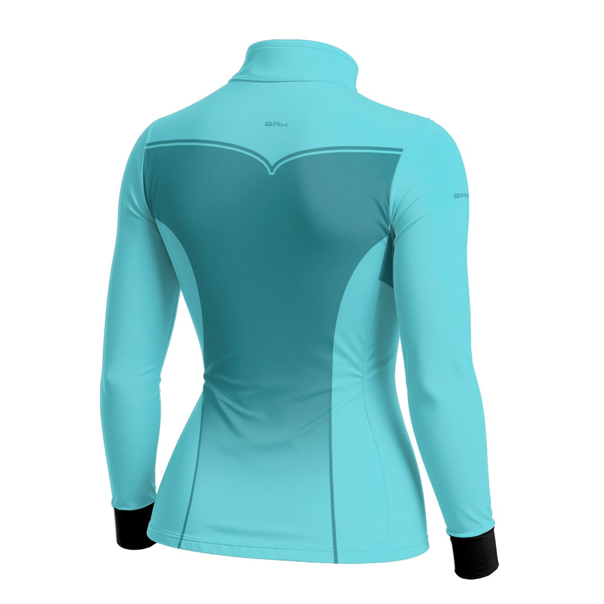Camisa Agro Feminina BRK Corselet Floral Azul Turquesa com Proteção Solar UV50+ - Brk Agro
