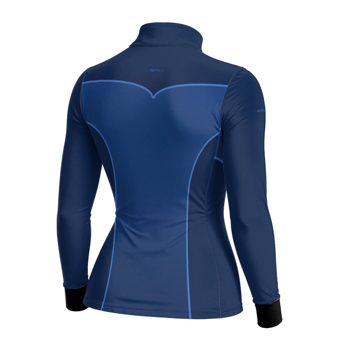 Camisa Agro Feminina BRK Corselet Floral Azul Marinho com Proteção Solar UV50+ - Brk Agro