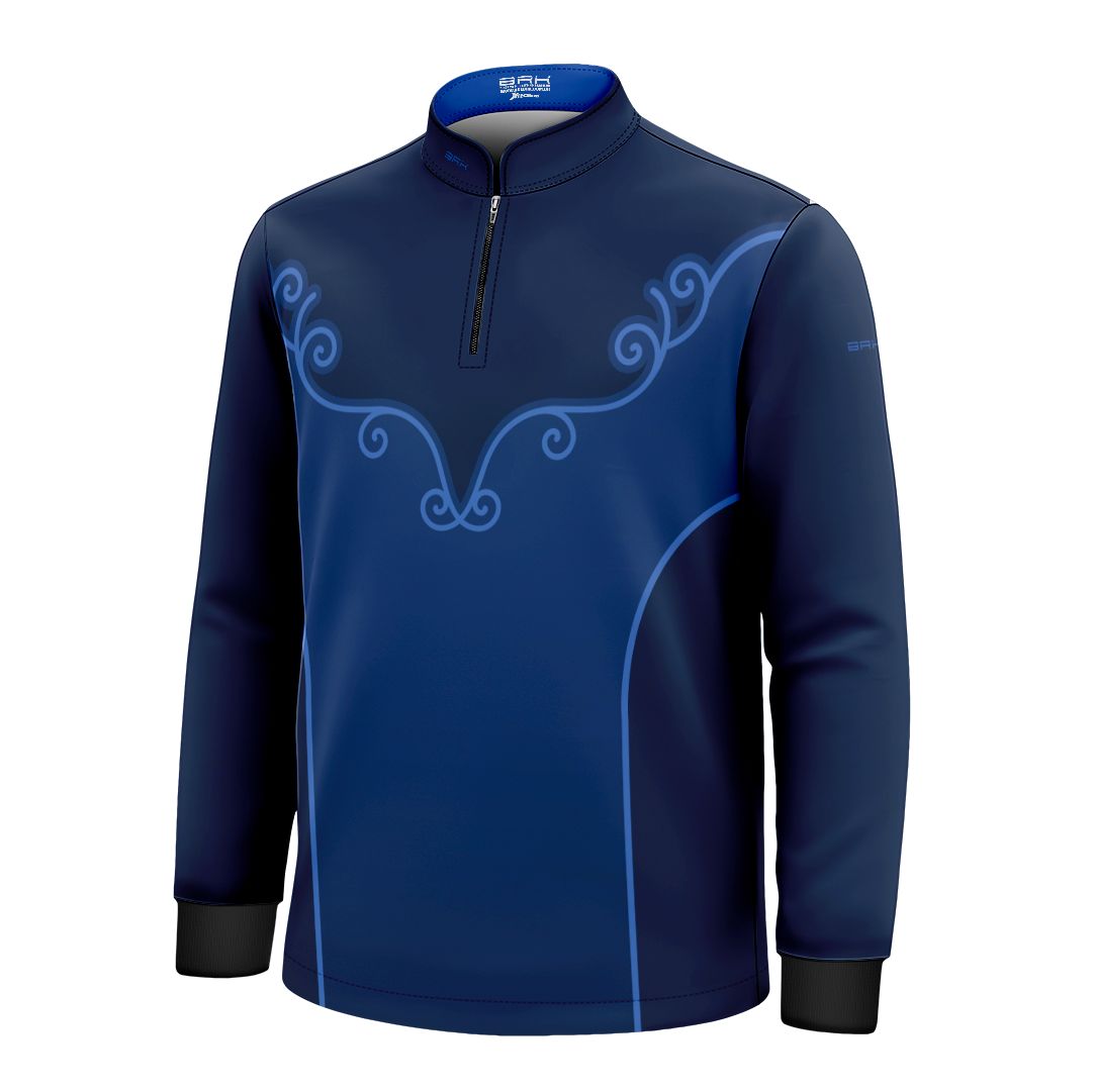 Camisa Agro Infantil BRK Corselet Floral Azul Marinho com Proteção Solar UV50+ - Brk Agro