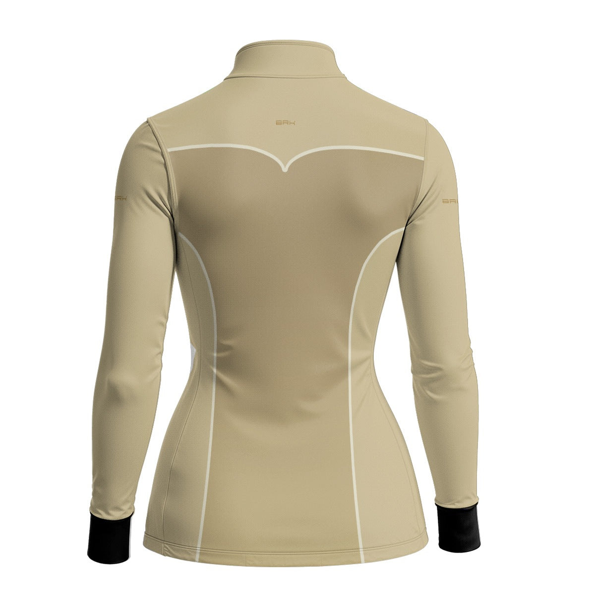 Camisa Agro Feminina BRK Corselet Floral Bege com Proteção Solar UV50+ - Brk Agro