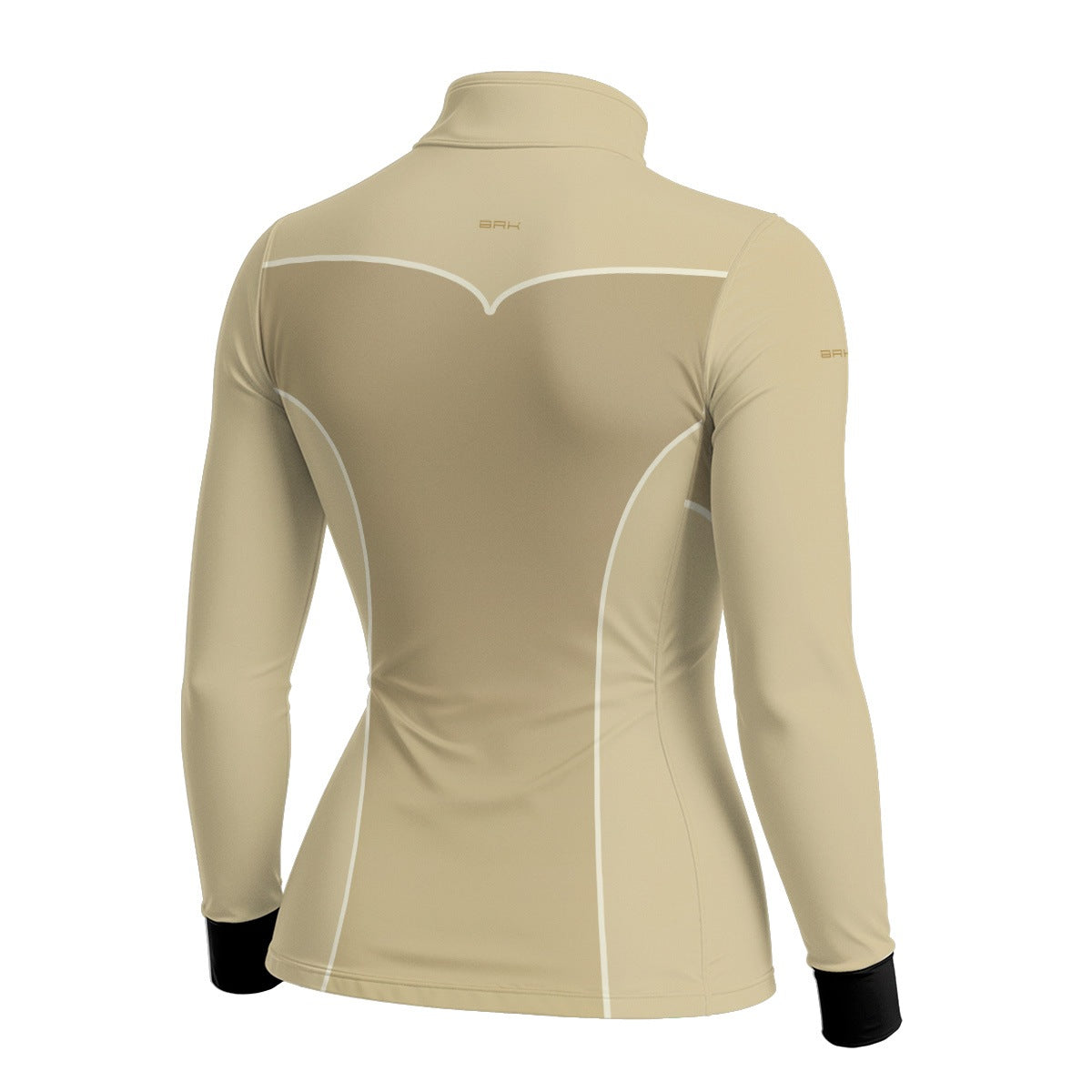 Camisa Agro Feminina BRK Corselet Floral Bege com Proteção Solar UV50+ - Brk Agro