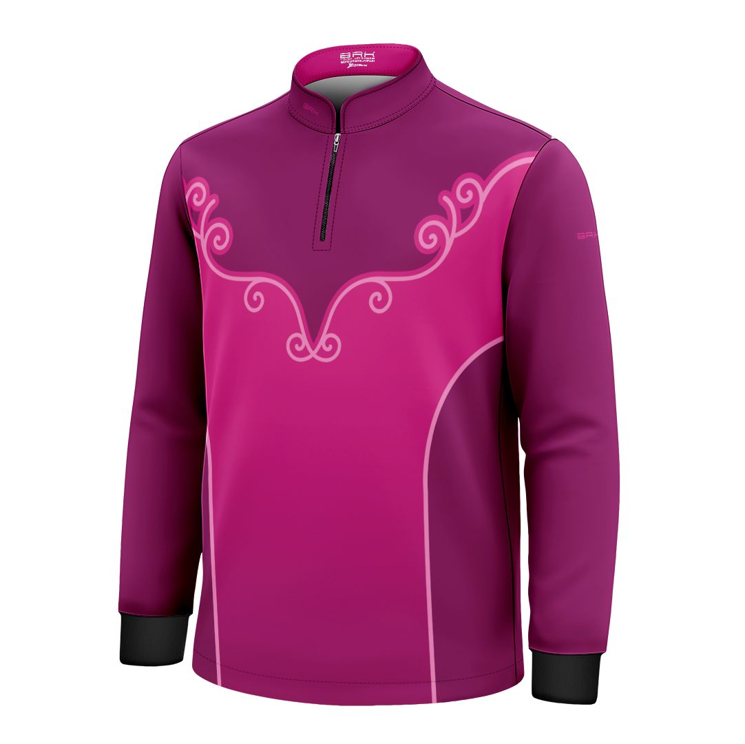 Camisa Agro Infantil BRK Corselet Floral Pink com Proteção Solar UV50+ - Brk Agro