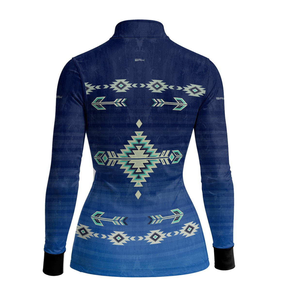 Camisa Agro Feminina BRK Native Ancestral Azul Marinho com Proteção Solar UV50+ - Brk Agro