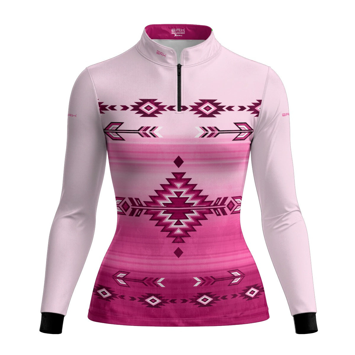 Camisa Agro Feminina BRK Native  Ancestral Rosa com Proteção Solar UV50+ - Brk Agro
