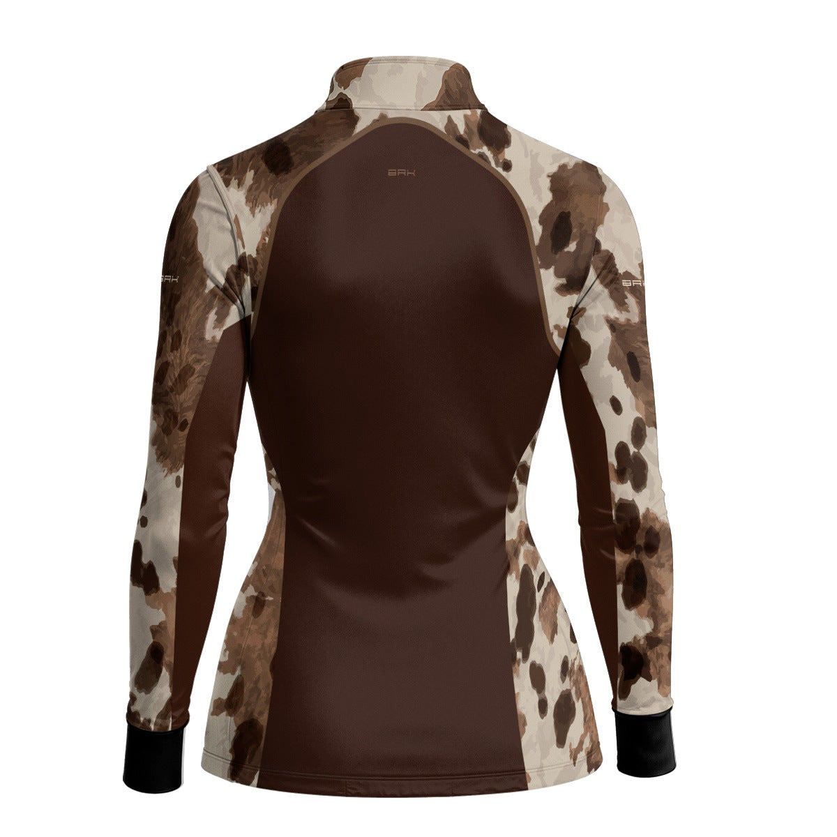 Camisa Agro Feminina BRK Pecuária Brown Print com Proteção Solar UV50+ - Brk Agro