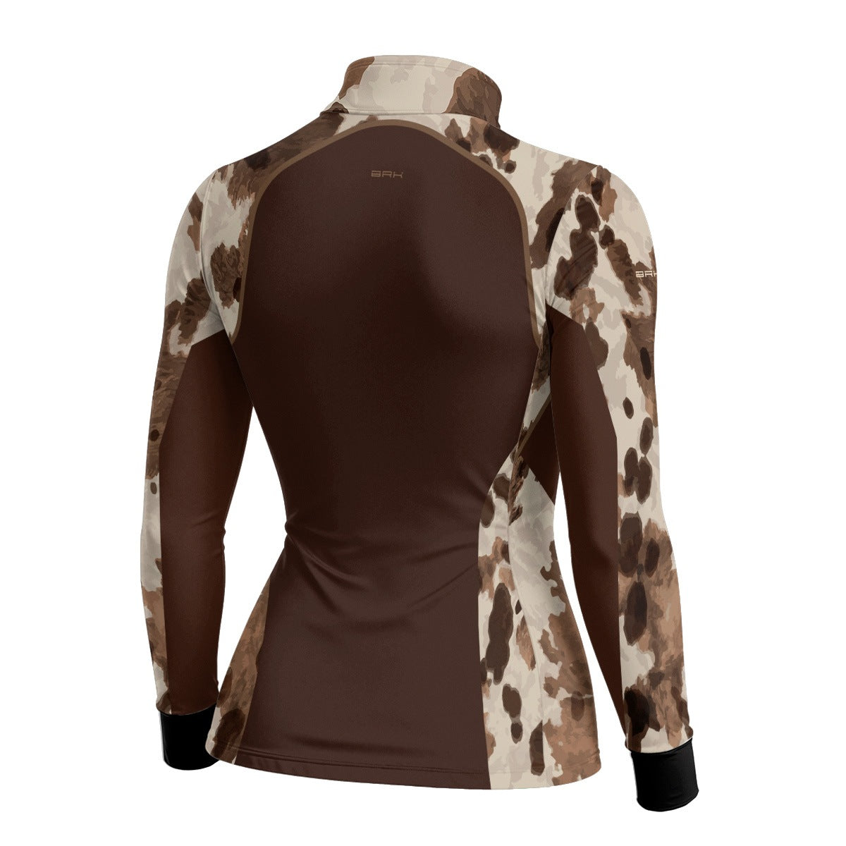 Camisa Agro Feminina BRK Pecuária Brown Print com Proteção Solar UV50+ - Brk Agro