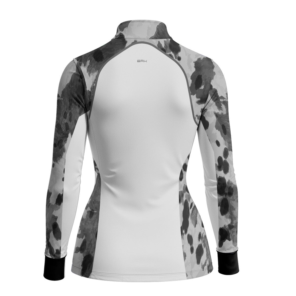 Camisa Agro Feminina BRK Pecuária Cow Print Cinza com Proteção Solar UV50+ - Brk Agro