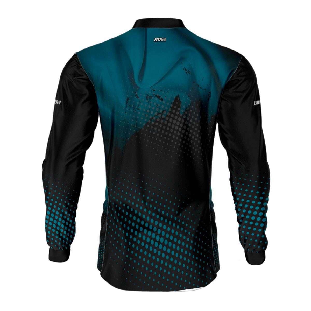 Camisa de Pesca Brk Azul e Preta com Proteção Solar UV50+ - Brk Agro