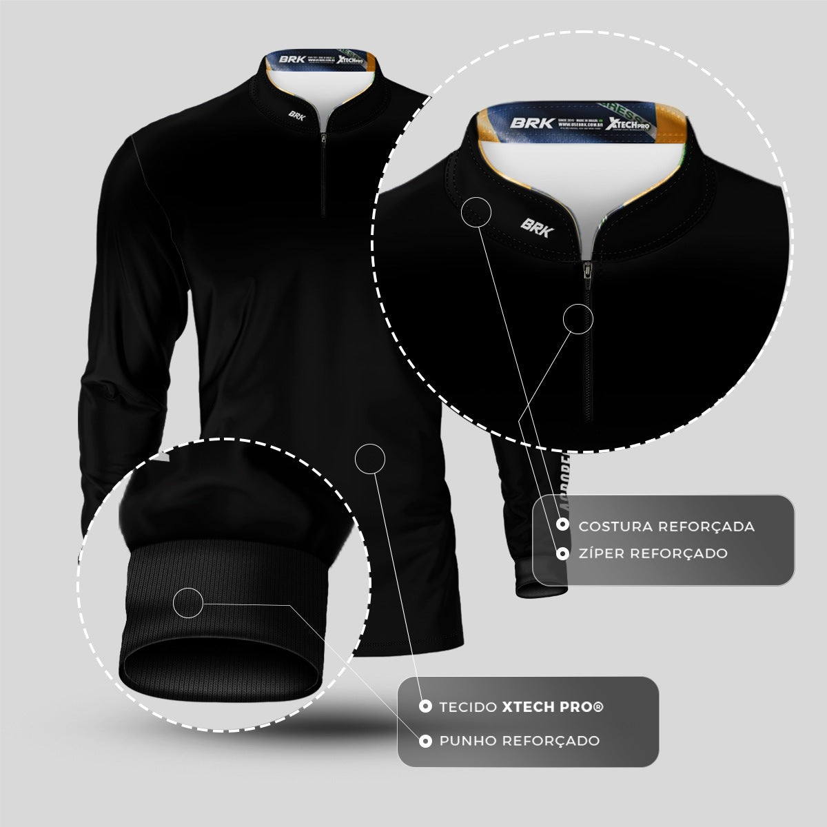 Camisa Agro Brk Agropecuária V2 com Proteção Solar UV50+ - Brk Agro