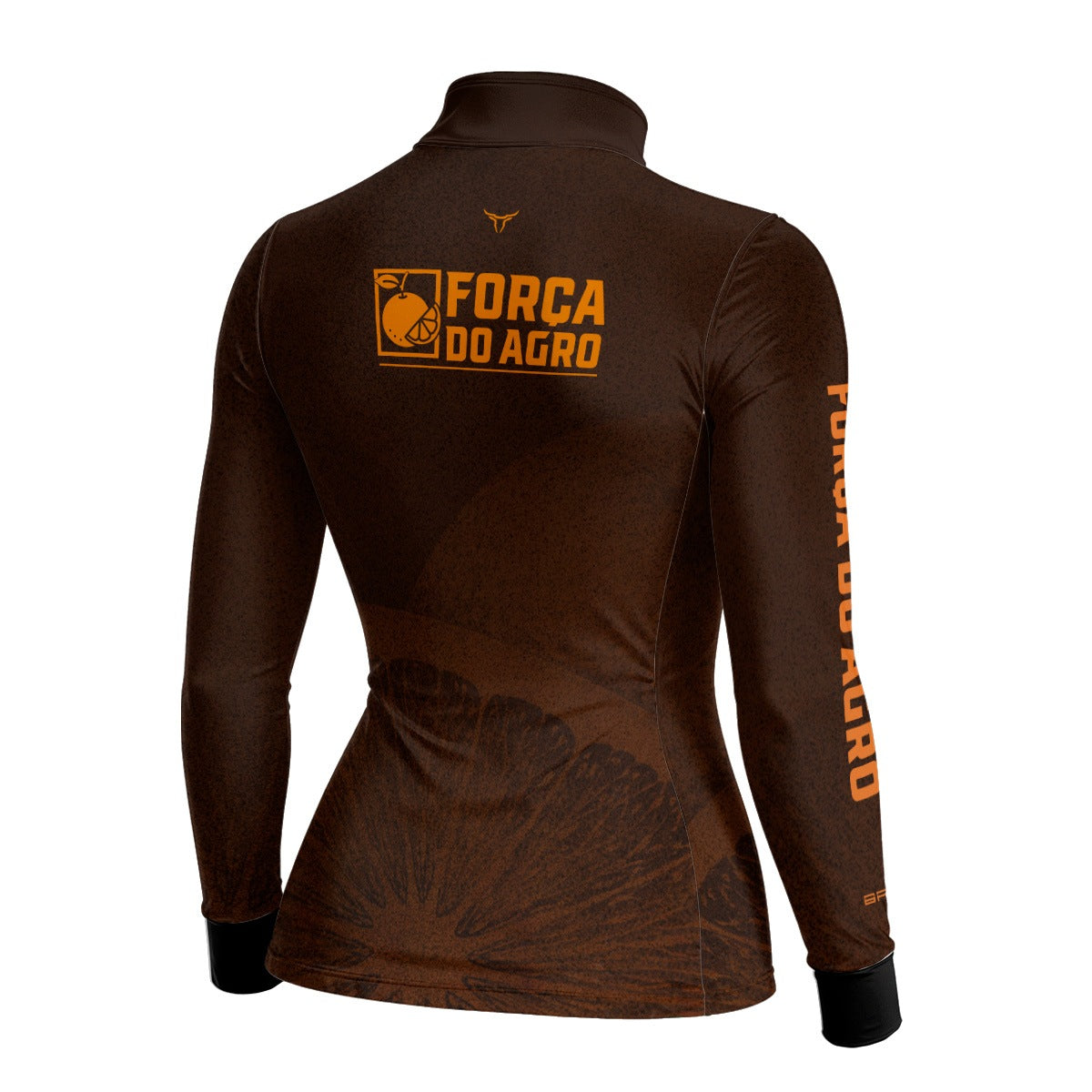 Camisa Agro Feminina BRK Força do Agro Citrus com Proteção UV50+ Marrom - Brk Agro
