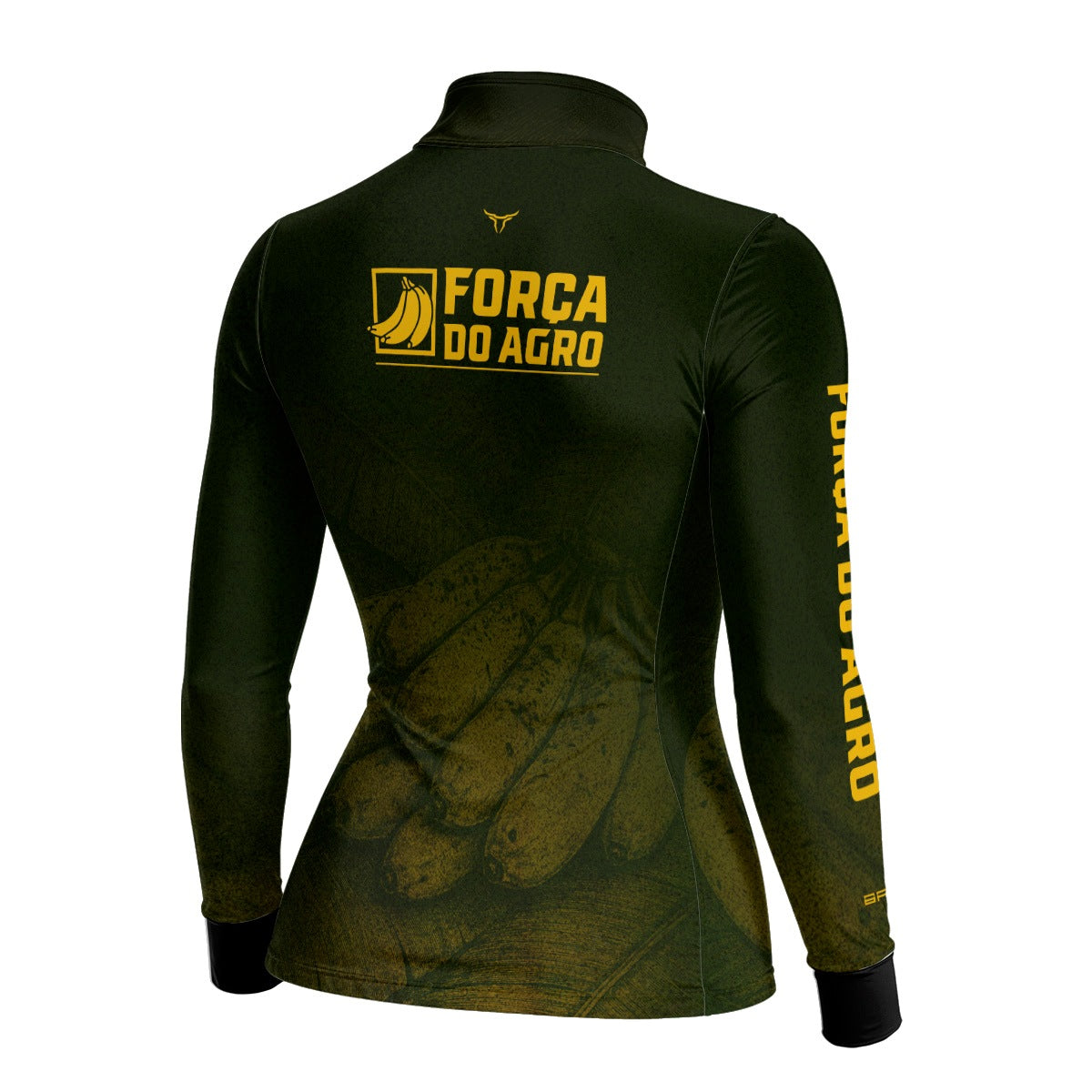 Camisa Agro Feminina BRK Força do Agro Banana Sombreada com Proteção UV50+ Verde - Brk Agro
