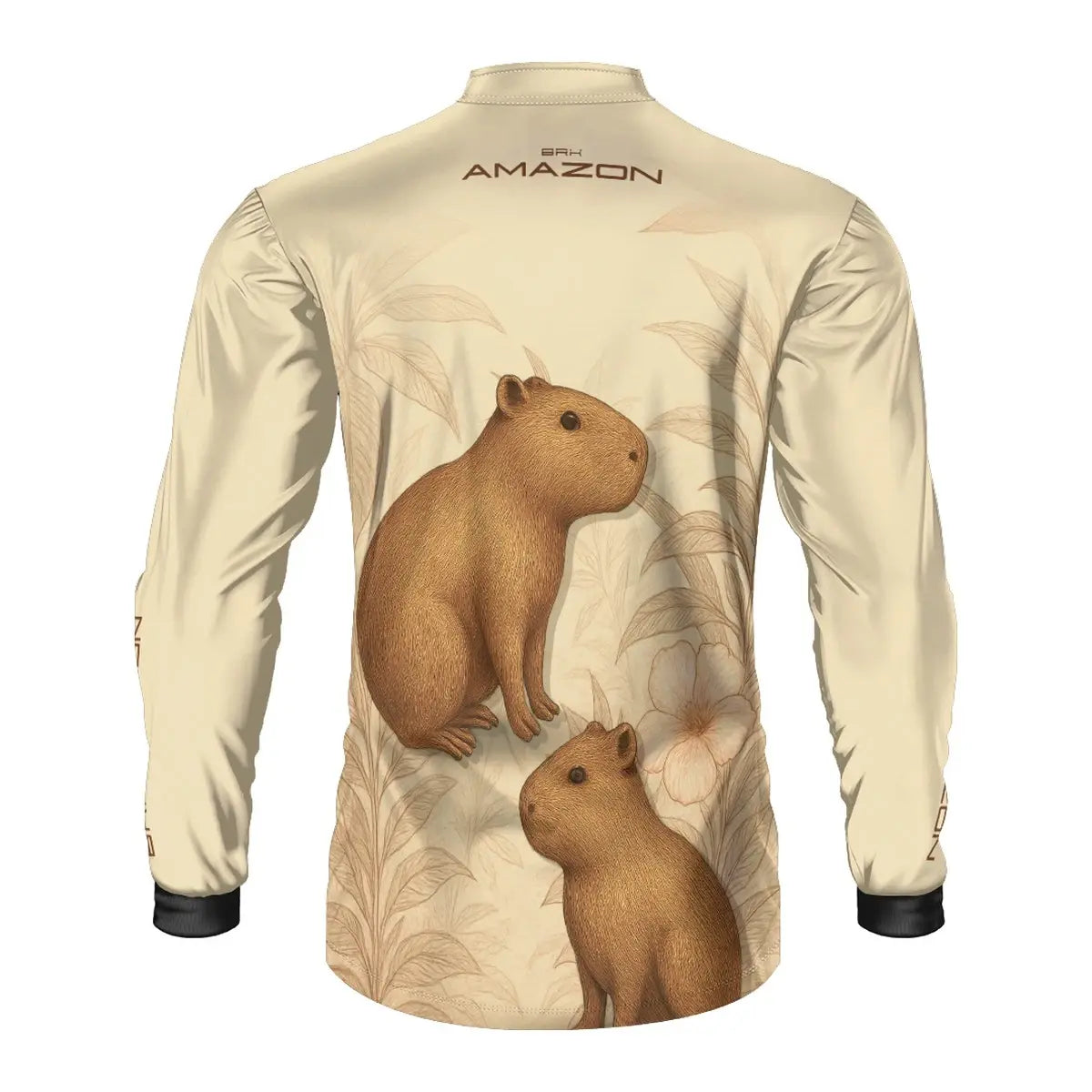 Camisa Agro Brk Amazon Capivara Floral com Proteção UV50 - Brk Agro
