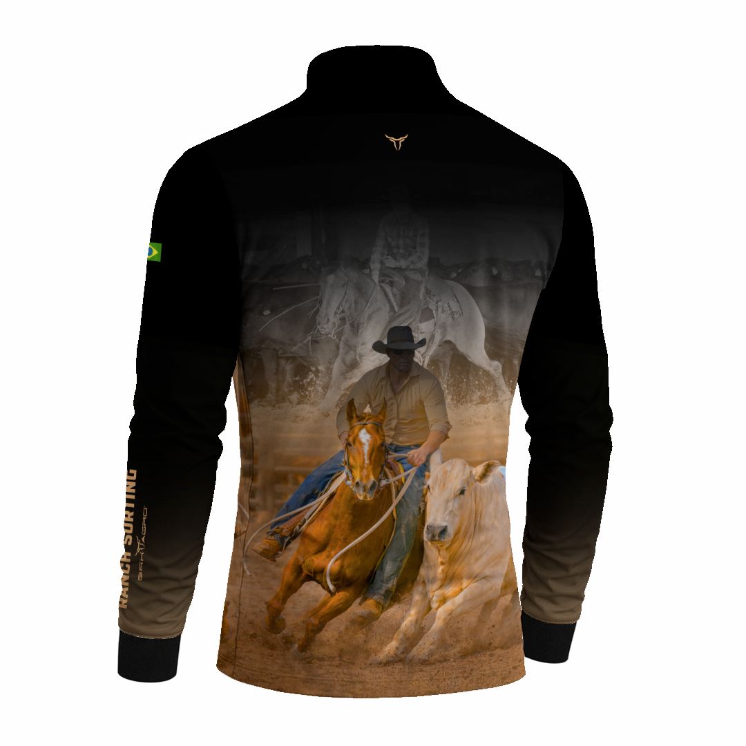 Camisa Agro BRK Cowboy com Proteção Solar UV50+ Preta