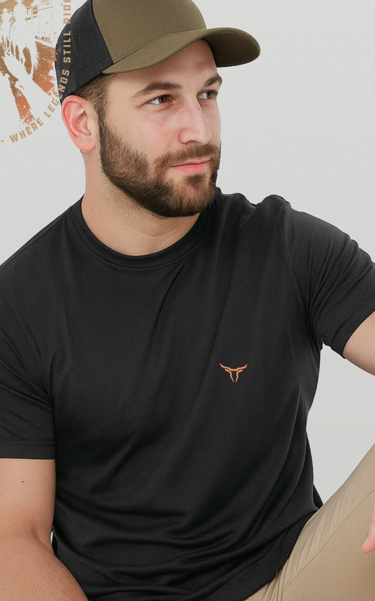 Camiseta Básica de Algodão Brk Mundo Equino Cavalgada Wildwest