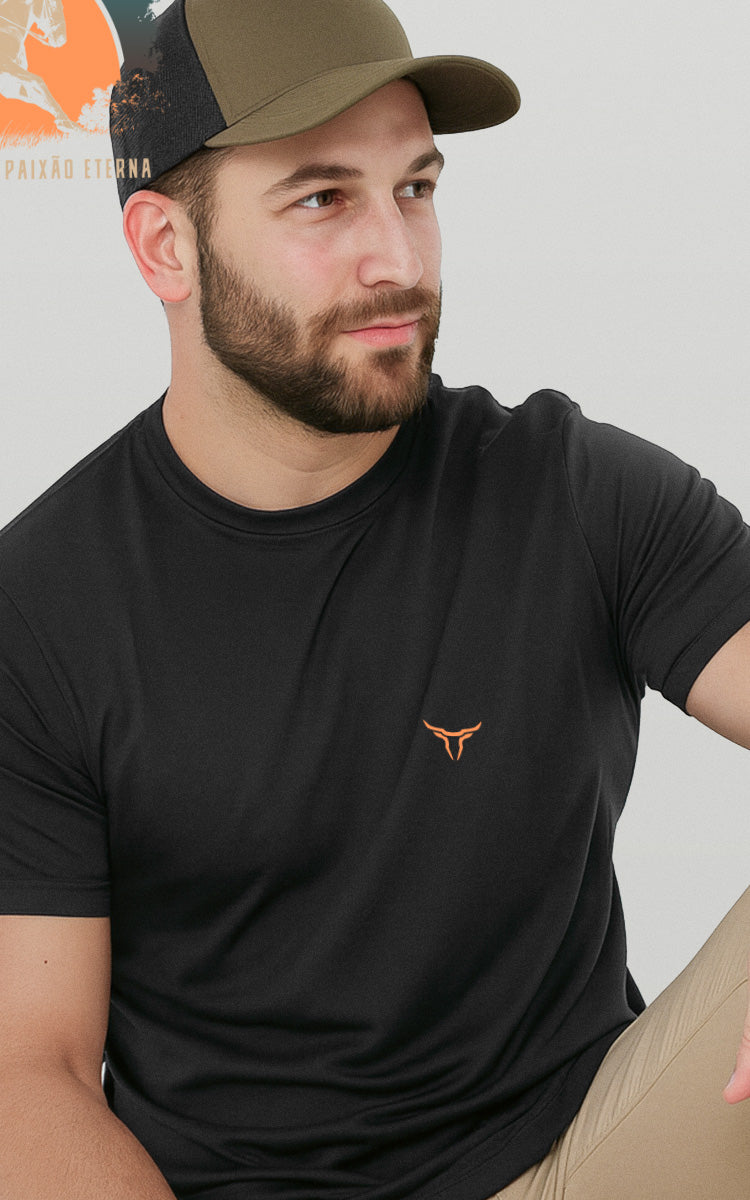 Camiseta Básica de Algodão Brk Mundo Equino Cavalo