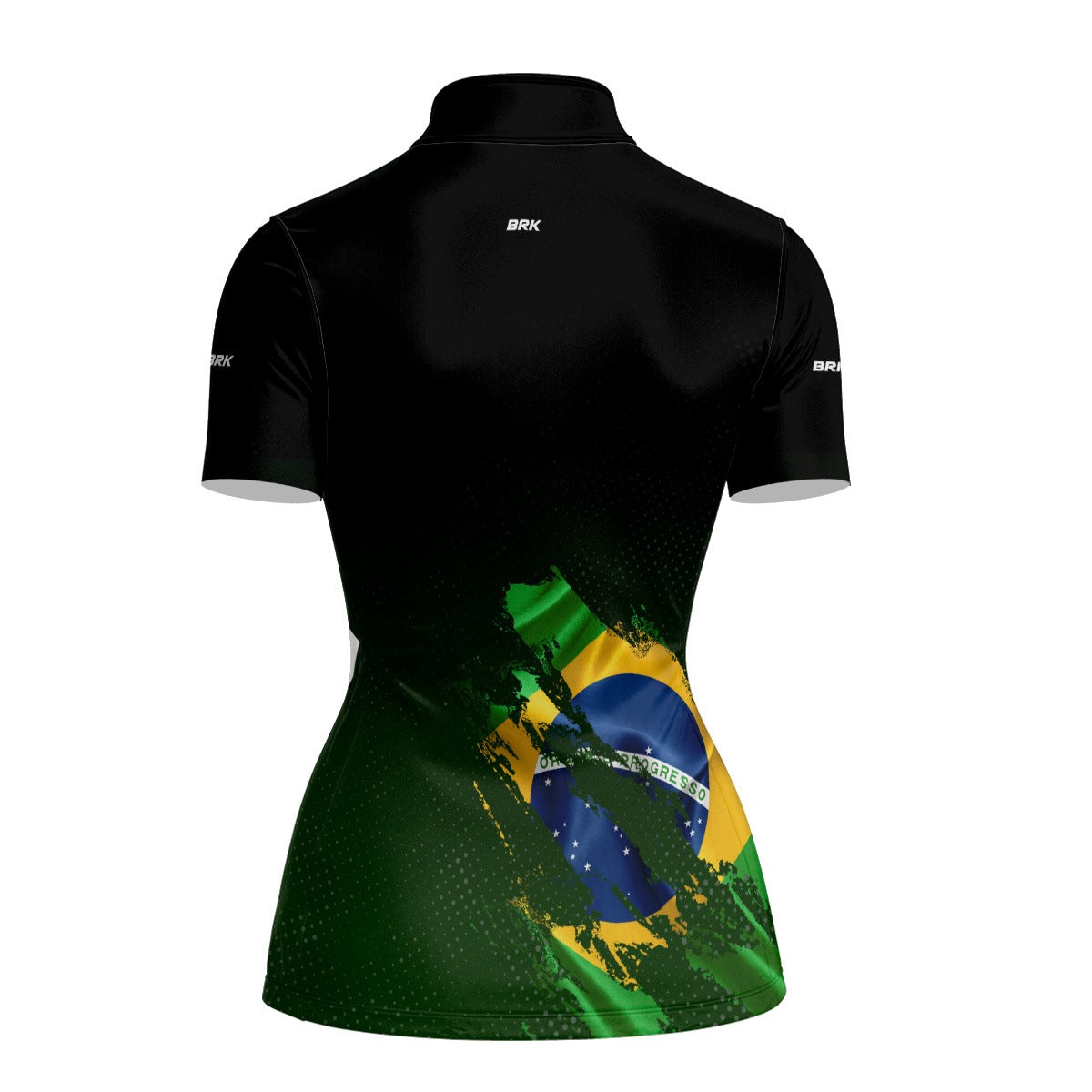 Camiseta Agro Feminina Brk Bandeira Brasil Lateral com Proteção Solar UV50+ - Brk Agro