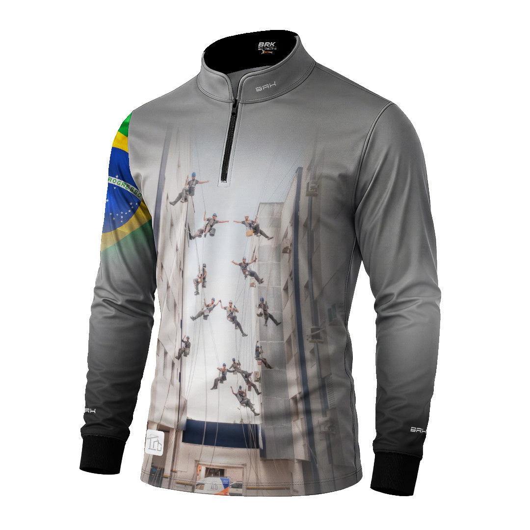 Camisa Agro Brk Engenharia Show de Obra com Proteção UV50 - Brk Agro