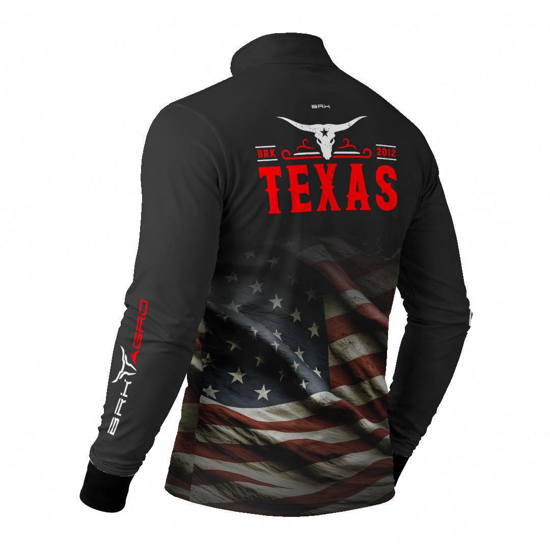 Camisa Agro Brk Texas Estados Unidos  com Proteção Solar UV50+ - Brk Agro