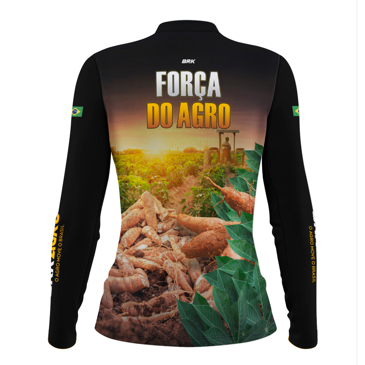 Camisa Agro Feminina Brk A Força do Agro Produtor de Mandioca com UV50+ - Brk Agro