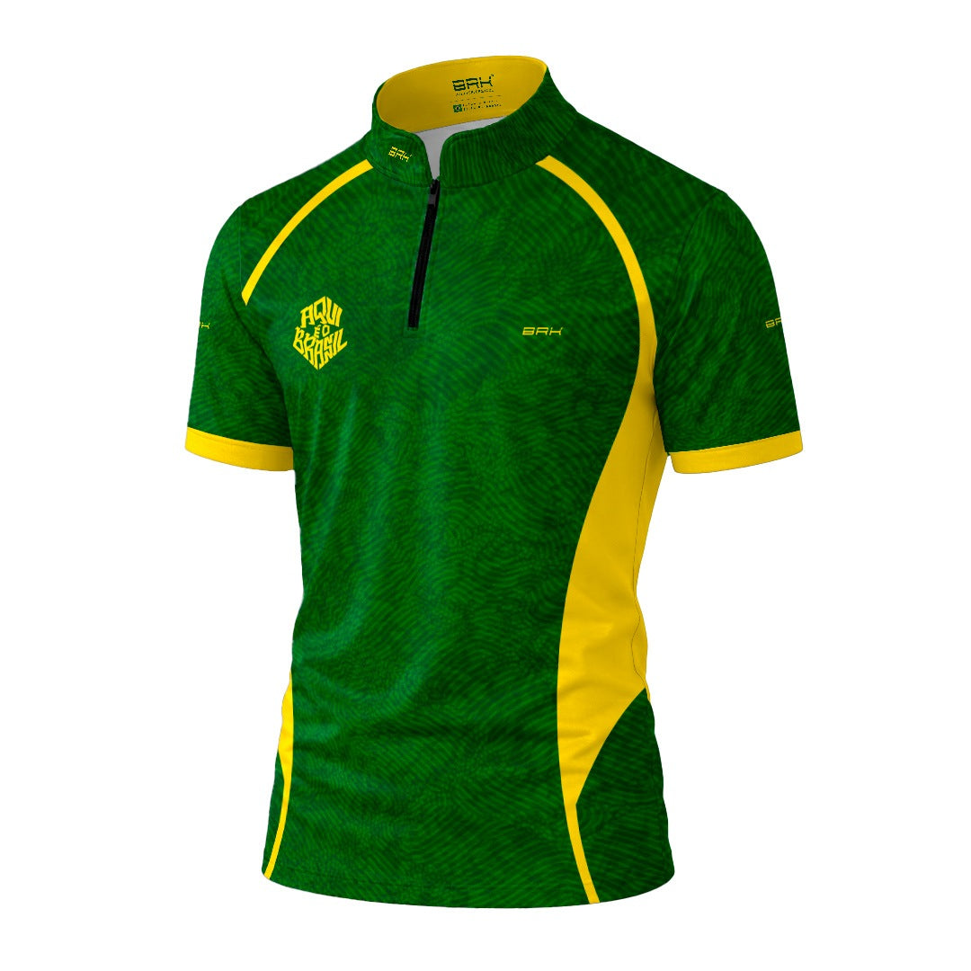 Camiseta Brk Aqui é o Brasil Digital Verde com Proteção Solar UV50+ - Brk Agro
