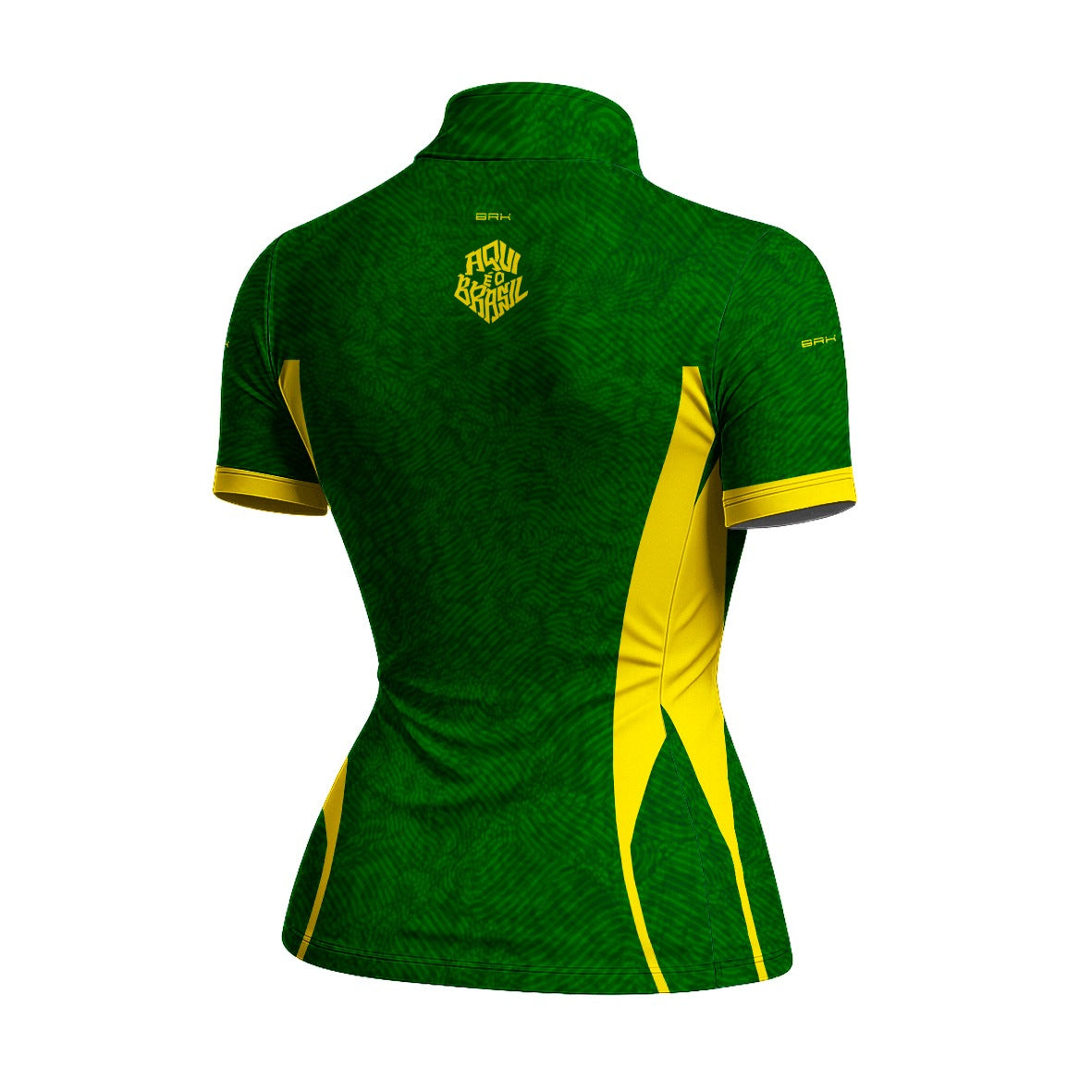Camiseta Brk Feminina Aqui é o Brasil Digital Verde com Proteção Solar UV50+ - Brk Agro