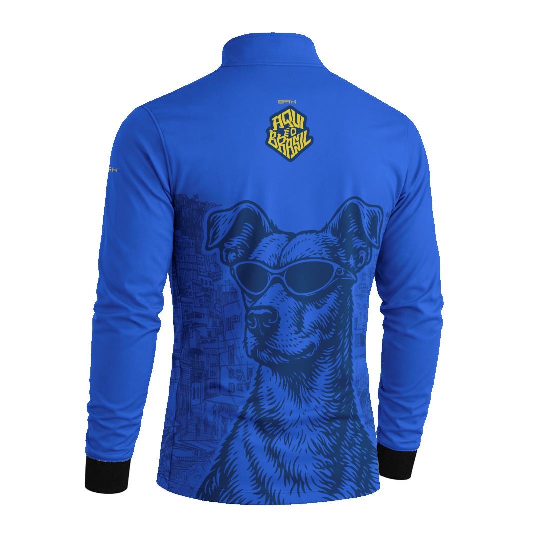 Camisa Brk Aqui é o Brasil Caramelo de Óculos Azul com Proteção Solar UV50+ - Brk Agro