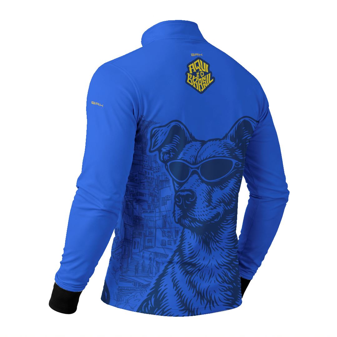 Camisa Brk Aqui é o Brasil Caramelo de Óculos Azul com Proteção Solar UV50+ - Brk Agro