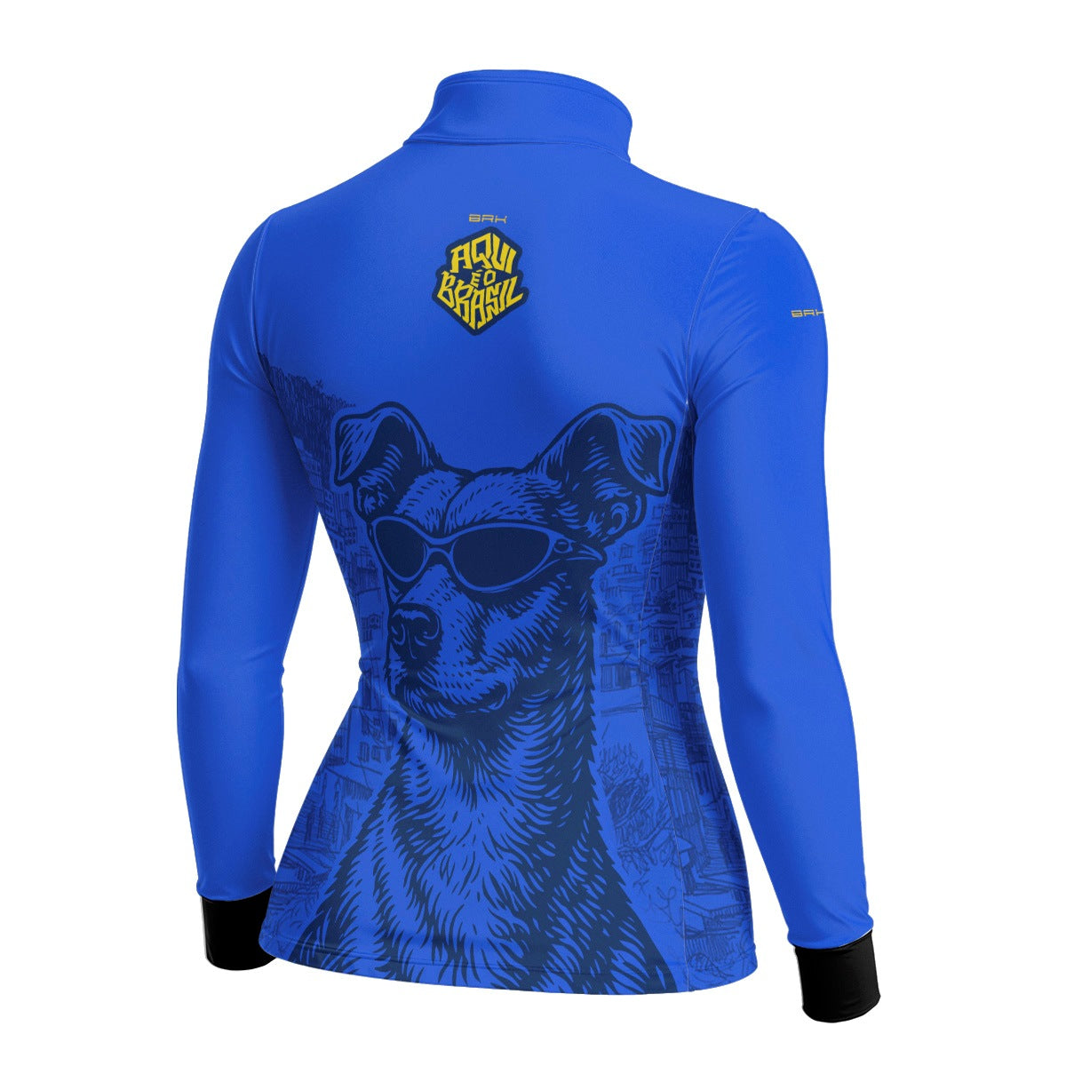 Camisa Brk Feminina Aqui é o Brasil Caramelo de Óculos Azul com Proteção Solar UV50+ - Brk Agro