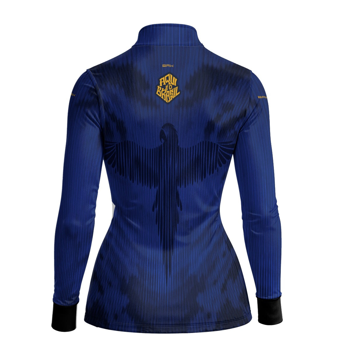 Camisa Brk Feminina Aqui é o Brasil Arara Azul com Proteção Solar UV50+ - Brk Agro