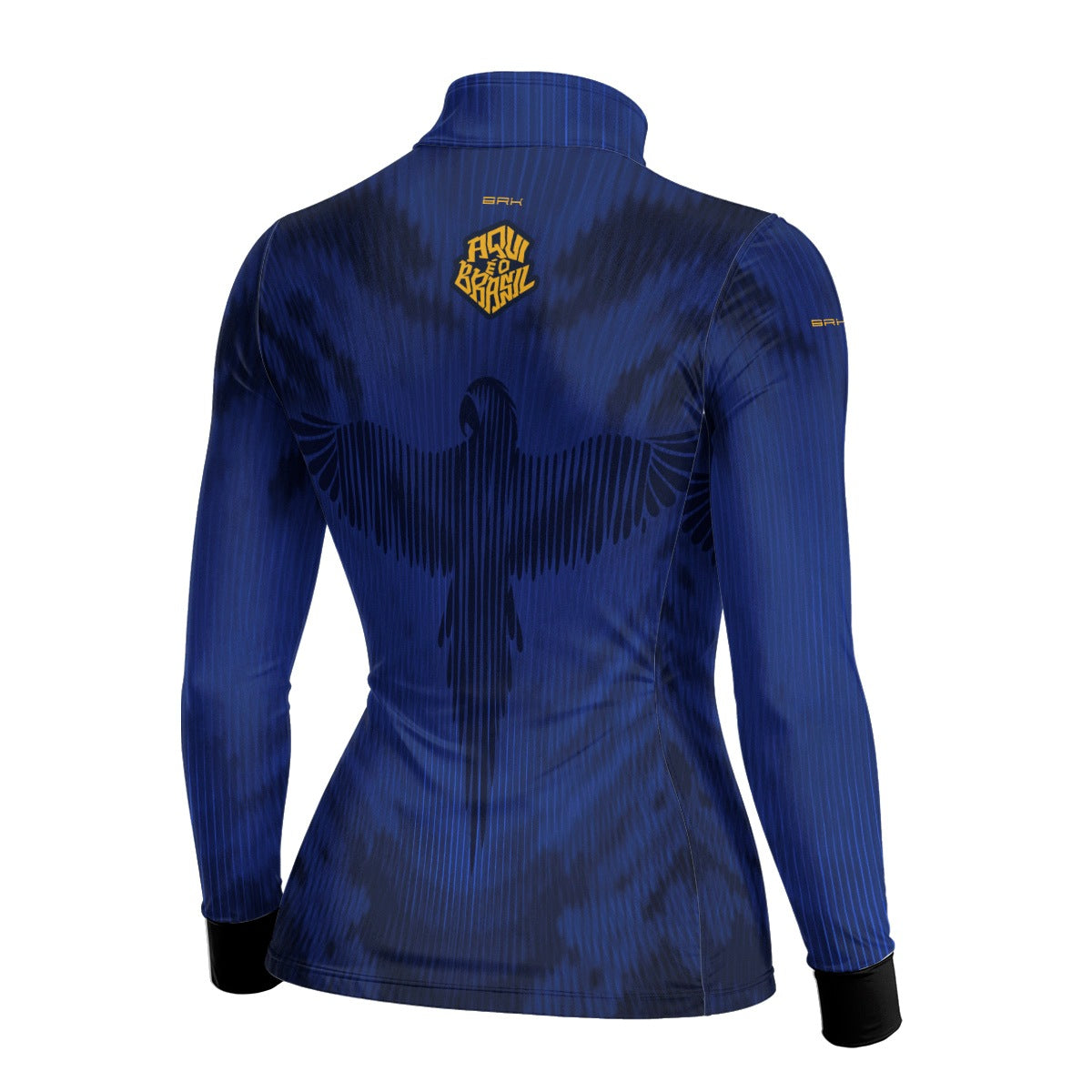 Camisa Brk Feminina Aqui é o Brasil Arara Azul com Proteção Solar UV50+ - Brk Agro