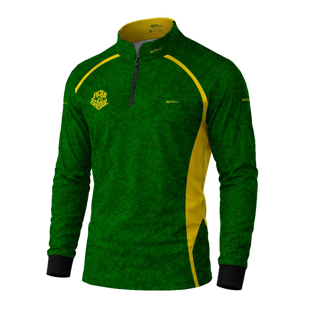 Camisa Brk Aqui é o Brasil Digital Verde com Proteção Solar UV50+ - Brk Agro