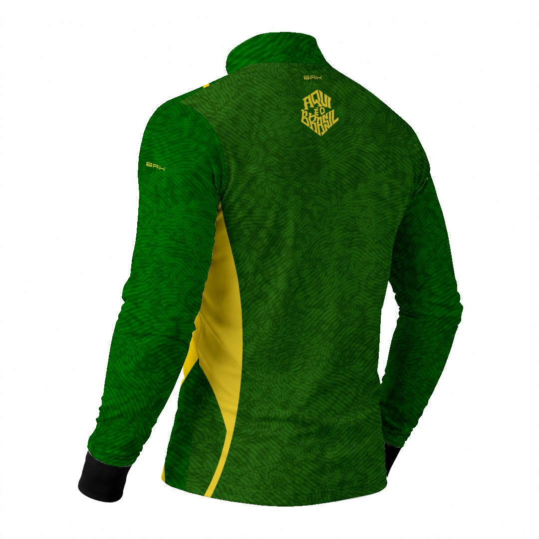 Camisa Brk Aqui é o Brasil Digital Verde com Proteção Solar UV50+ - Brk Agro