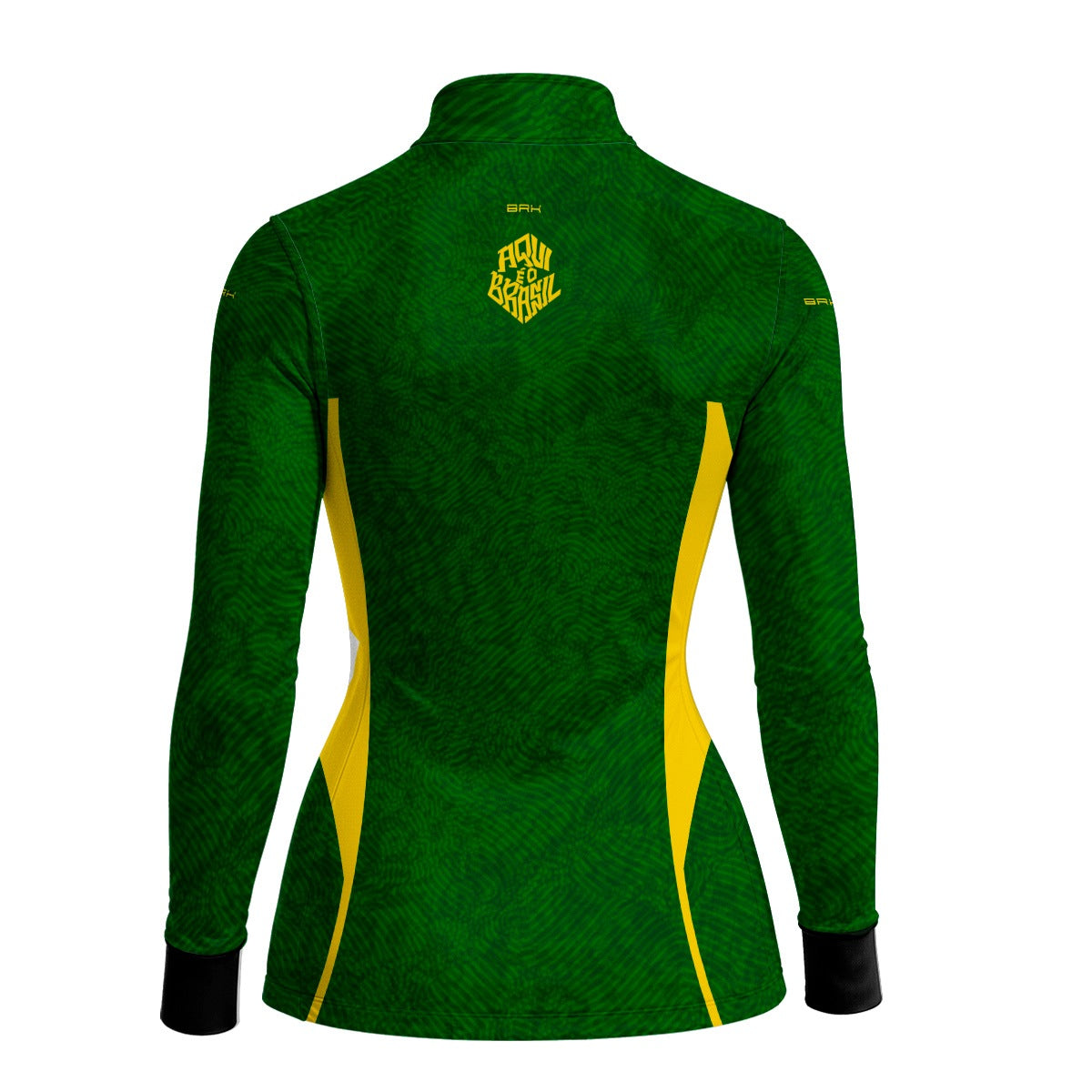 Camisa Brk Feminina Aqui é o Brasil Digital Verde com Proteção Solar UV50+ - Brk Agro