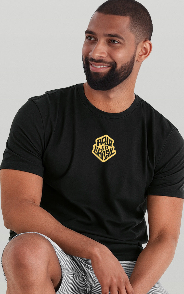 Camiseta Básica de Algodão Brk Brasil Música - Brk Agro