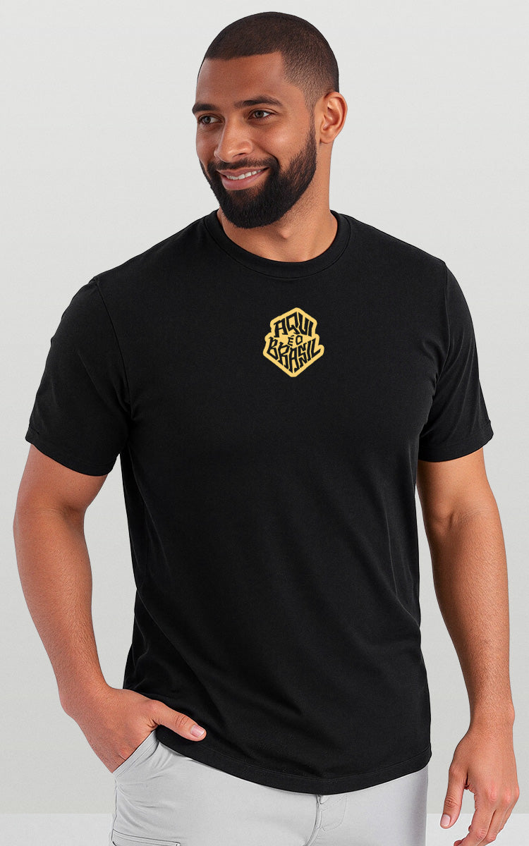 Camiseta Básica de Algodão Brk Brasil Música - Brk Agro