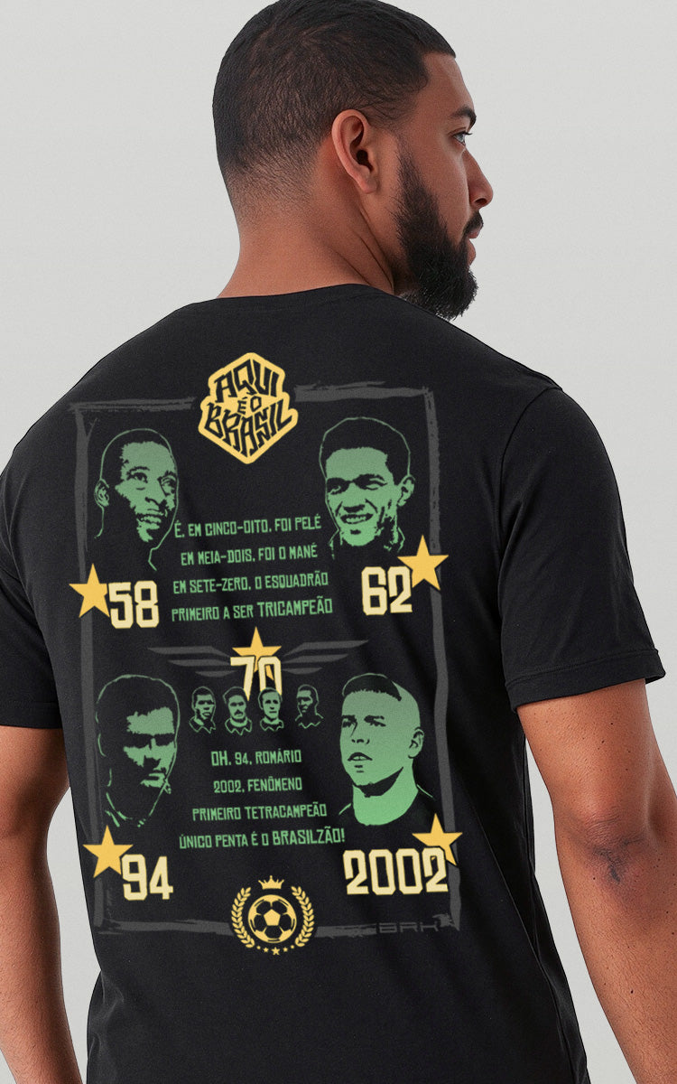 Camiseta Básica de Algodão Brk Brasil Música - Brk Agro