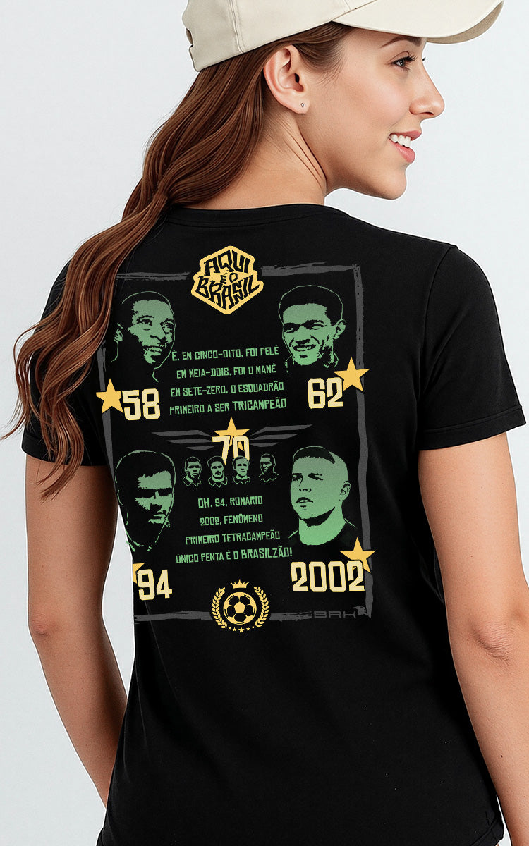 Camiseta Básica de Algodão Brk Brasil Música - Brk Agro