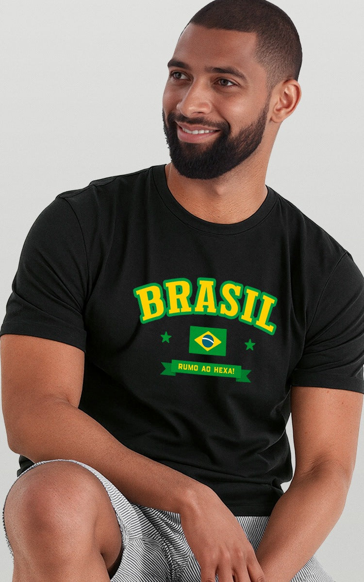 Camiseta Básica de Algodão Brk Rumo ao Hexa - Brk Agro