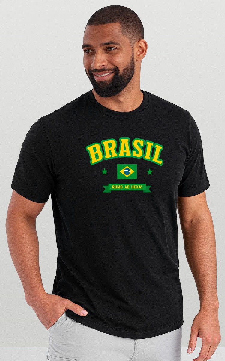 Camiseta Básica de Algodão Brk Rumo ao Hexa - Brk Agro