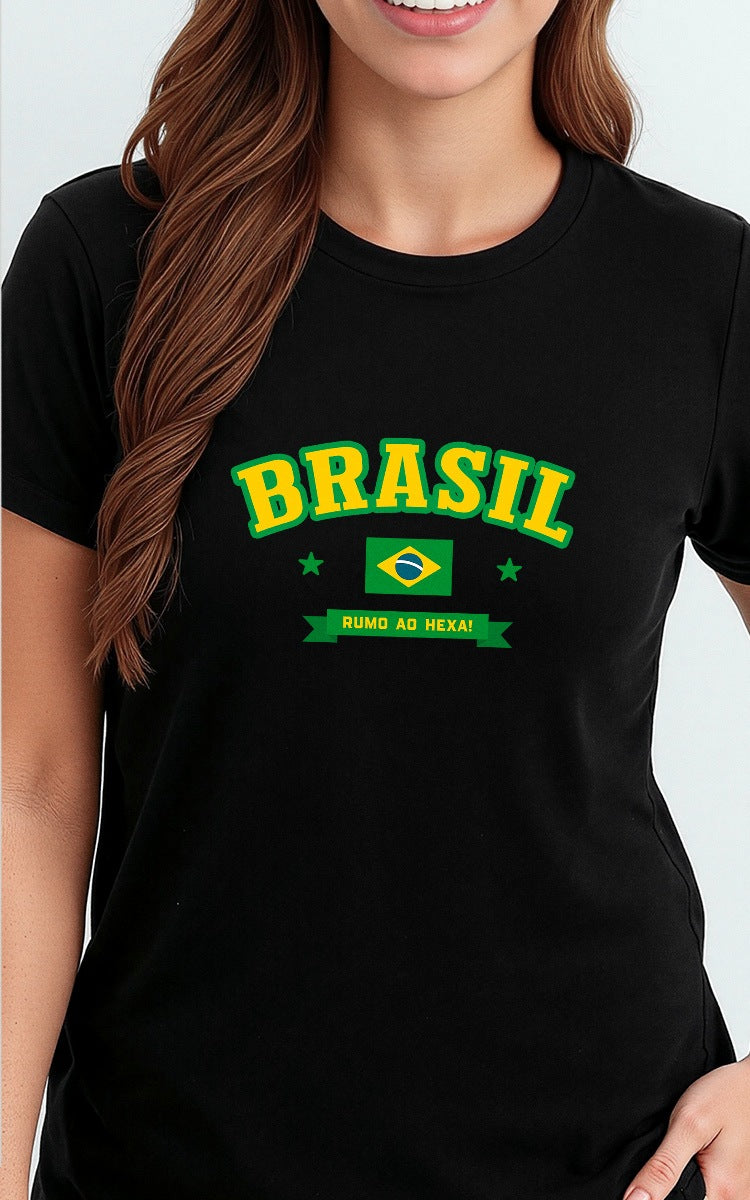 Camiseta Básica de Algodão Brk Rumo ao Hexa - Brk Agro
